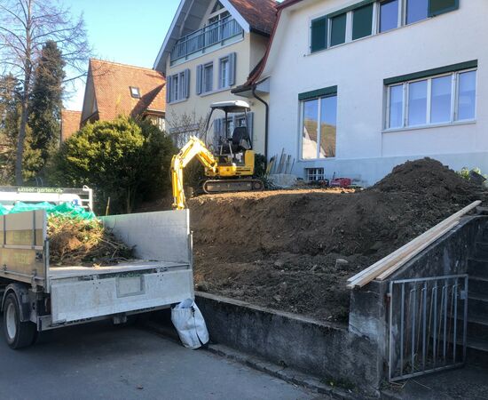Terrassierung, Privatgarten Zollikon