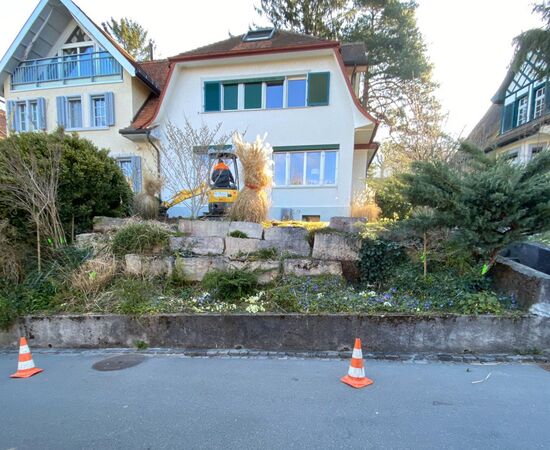 Terrassierung, Privatgarten Zollikon