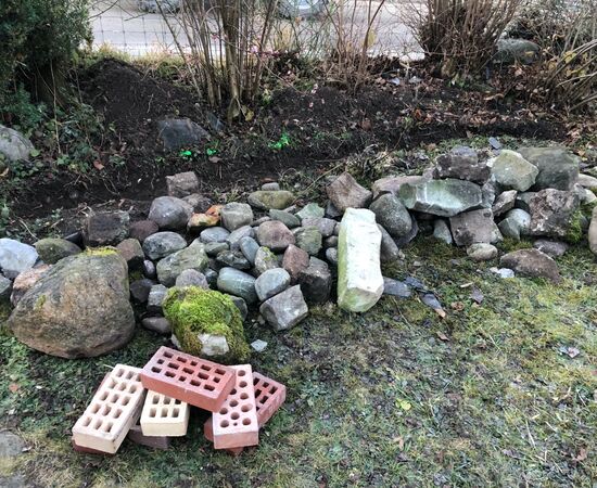 Trockenmauerbau, Privatgarten Zollikerberg