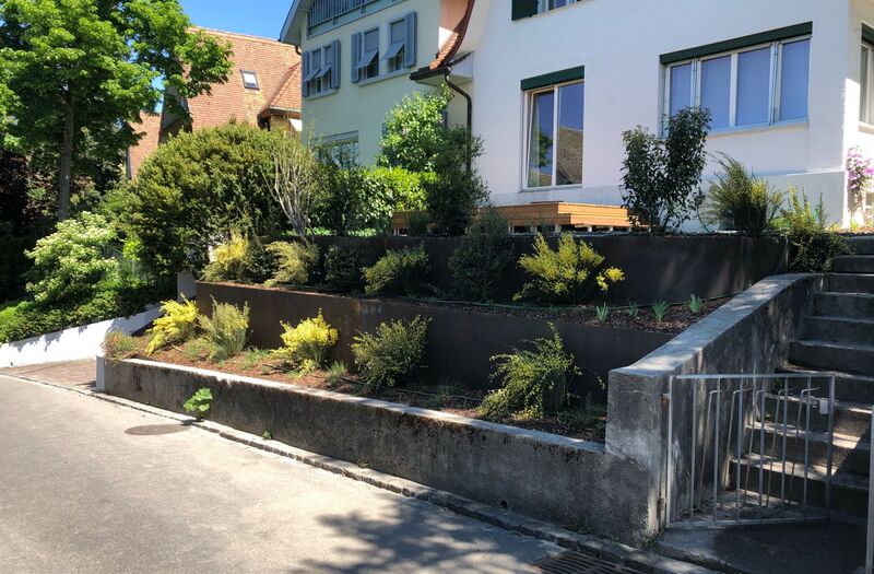 Terrassierung, Privatgarten Zollikon