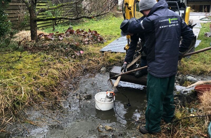 Unser Gartenbau-Lehrling bei der Arbeit
