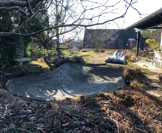 Teichbau, Privatgarten Herrliberg